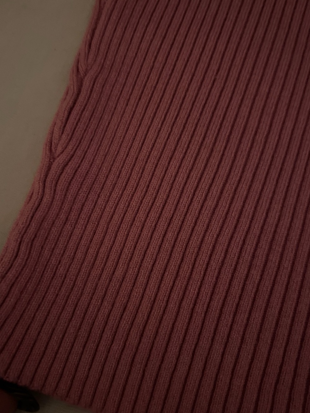 Divided Ribbed Scoop Tank - Rose - Picture 2 of 2